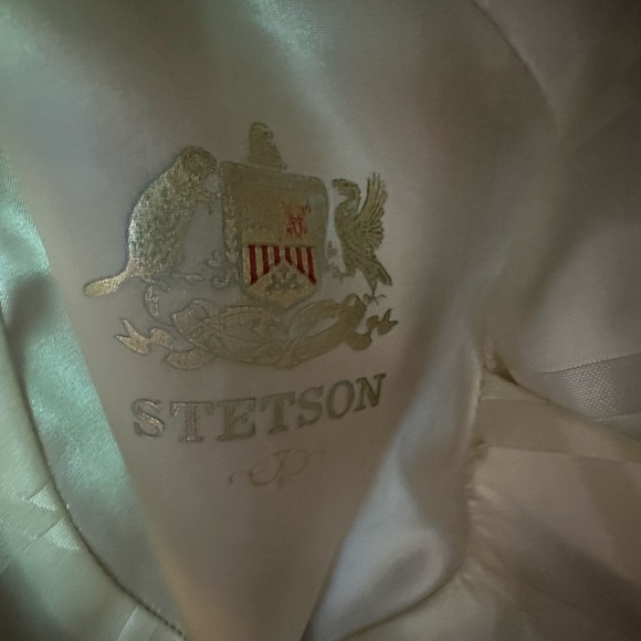 VTG Mens "Stetson" Fedora (The Sovereign) Tan Braided Band size 7 Jazz Hat - Picture 5 of 13